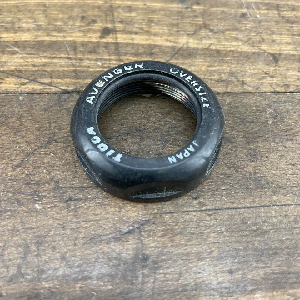 Auriculares Tioga Avenger Tuerca Superior 1 1/8 in Roscado NOS Negro Años 90 MTB Bicicleta de Montaña Foto 2 de 4