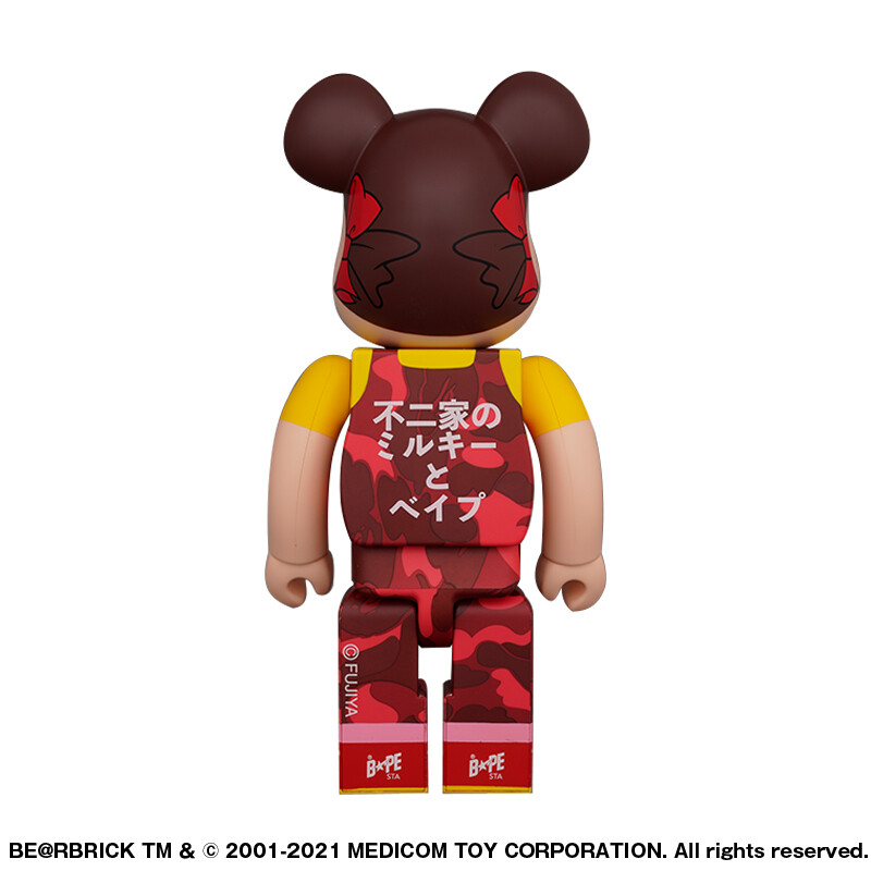 A BATHING APE -  BAPE x FUJIYA (不二家) ABC CAMO PEKO ソフビ BAPE X FUJIYA 】ABC CAMO PEKO BE@RBRICK 1000% | bape.com
