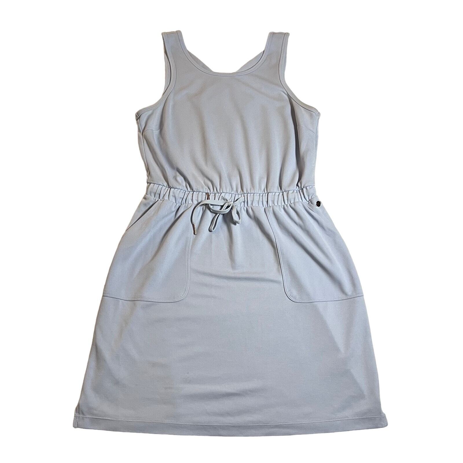 Calia Sleeveless Tie Waist Active Mini Dress Size Small Athletic Crossover Back