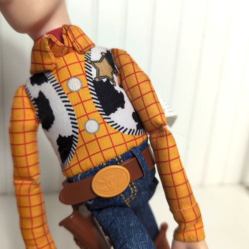 Muñeca Disney Pixar Thinkway Toy Story Woody Pull String 15", sin sombrero, video funcionando - Imagen 10 de 14