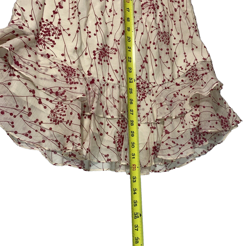Vestido Saints+Secrets Boho Mini Línea A Para Mujer Grande Crema Floral Mangas Cortas Nuevo con Etiquetas - Imagen 12 de 19