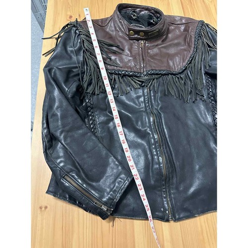 Vintage Harley Davidson Mens WILLIE G  Leather Fringe Concho Jacket Small - Picture 4 of 10