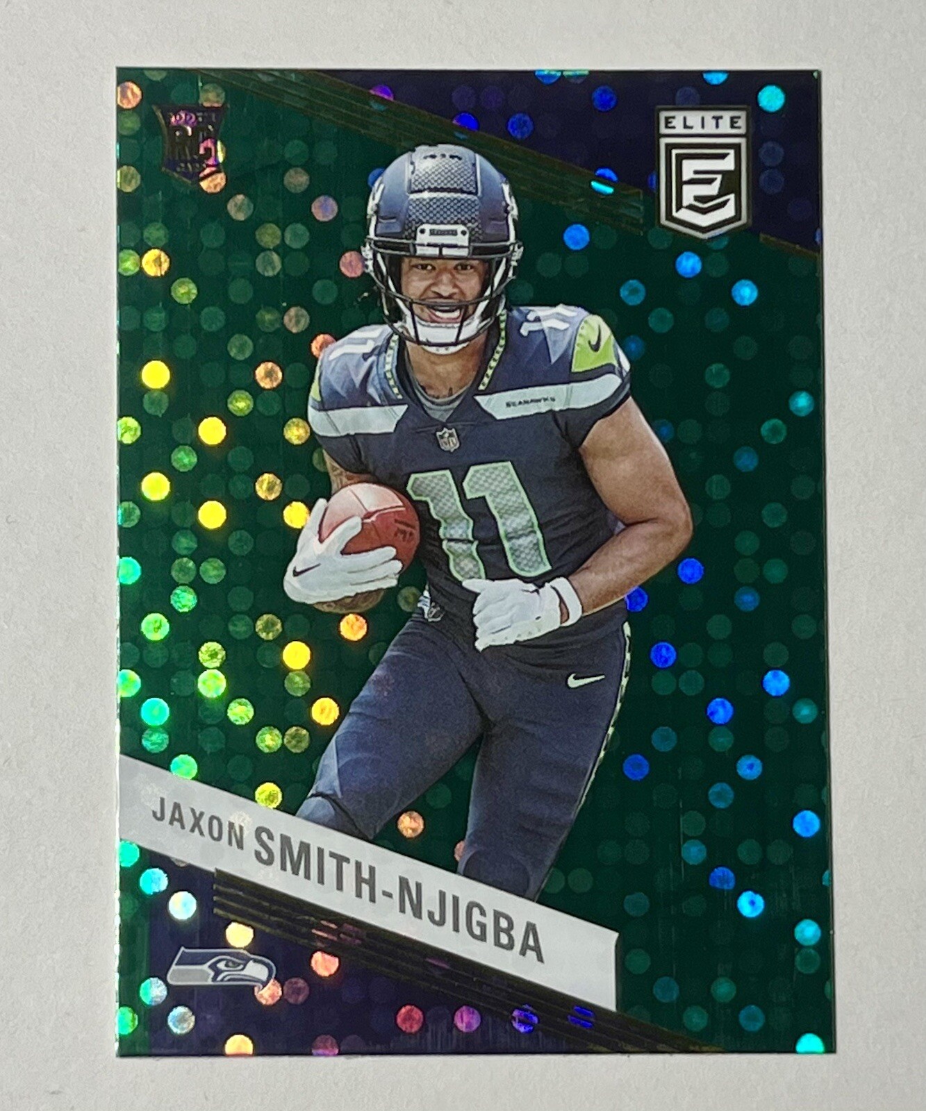 2023 Panini Donruss Elite Jaxon Smith-Njigba #151 Green Disco RC