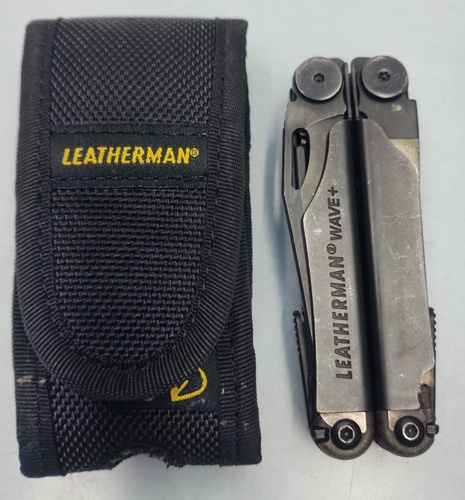 Leatherman Wave Plus Black Oxide + As New Nylon Sheath + Exc. Cond. + FREE POST