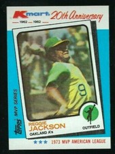 1982 Topps Kmart 20th Ann. MVP Series #23 - Reggie Jackson - Oakland A's  HOF