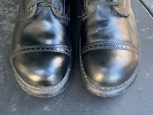 Vintage Corcoran Combat Springerstiefel schwarz Leder Herren Größe 10 D hergestellt in den USA - Bild 9 von 10