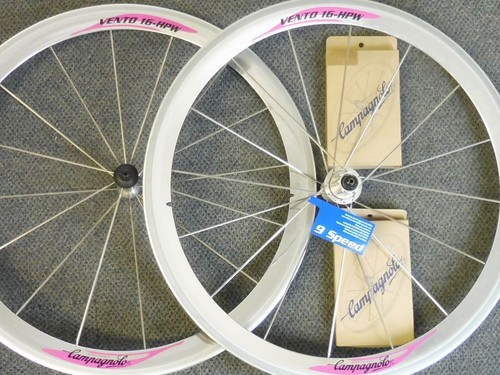 Paire de roues Campagnolo Vento '98 tubulaire / 650 C ( argent ) - vélo NOS