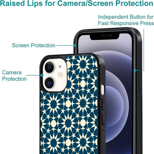 ethnic muslim ornaments art Anti wear Cover For iPhone SE XS XR Max 5 6 7 8 Plus - Picture 19 of 25