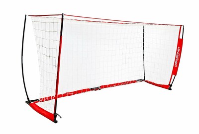 Powernet Soccer Goal 14x7 Portable Collapsible Bow Style Net Wheeled Carry Bag Ebay