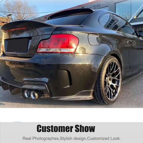 For BMW 1 Series E82 M Coupe 2011-18 Carbon Fiber Rear Bumper Splitter Flaps Lip - Picture 5 of 13