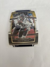 2021 Panini Select Die Cut Gold & White Prizm Davis Mills (#65)