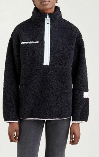 Levi’s Sherpa Fleece Women’s Pullover Jacket Sz Small NWT $89 - Picture 2 of 8