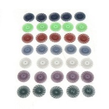 10Pcs Radial Bristle Discs 1" 7kind Grit Choose With 2.35mm Shank Polish Tool