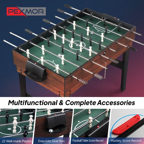 10 in 1 Multi Combo Game Table Set w/Air Hockey Foosball Pool for Game Room Home - Picture 3 of 9