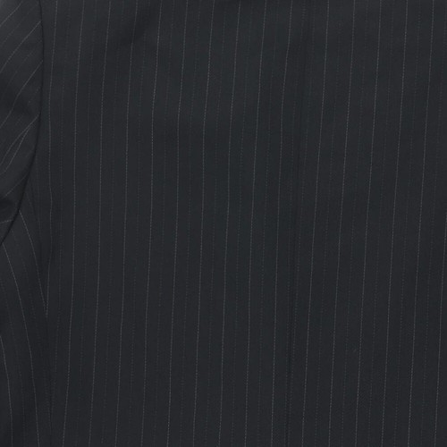 Chaqueta Traje Chaqueta C&A Para Hombres Negra Poliéster Rayas Talla 42 Regular - Imagen 4 de 10