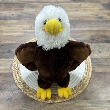 Aurora Bald Eagle Plush Stuffed Animal 12  Destination Nation