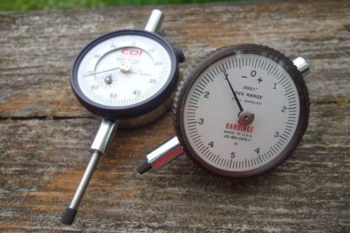 CDI and Hardinge dial indicators. 0.0001" and 0.001" Made in USA
