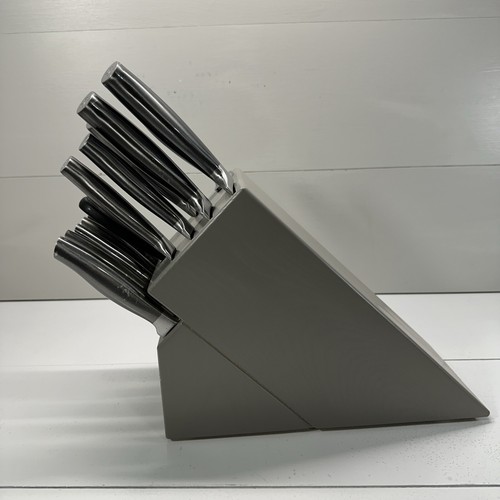 Henckels Graphite 15pc Knife Set with Block, Kitchen Knife Sharpener, Chef - Picture 2 of 13