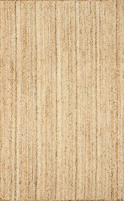 Quadratischer Teppich 100% Natur Jutefaser Handgeflochten Bauernhaus Jute Tep...