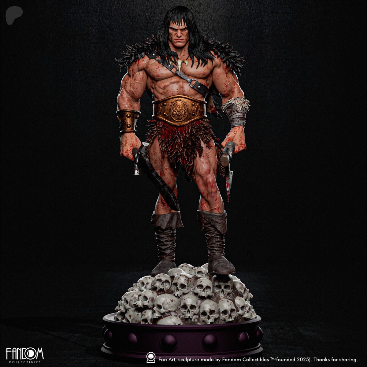 Conan the Barbarian 2 Resin Sculpture Statue Model Kit Unpainted