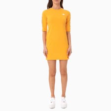 Kappa Women's 222 Banda Mora Dress Yellow Beige 34158GW-A03 Medium