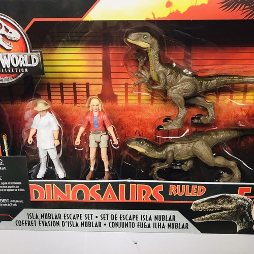 (3) Jurassic World Legacy Isla Nublar Escape DINOSAURIOS GOBERNADOS Parque Raptor Hammond - Imagen 2 de 8