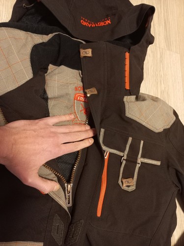Austria Northland Ski Suit Challenge Brown/Orange Size L Mint - Picture 5 of 8