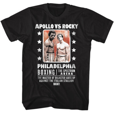 Rocky Boxing Movie Apollo VS Rocky The Spectrum Arena Philadelphia Men's T Shirt
