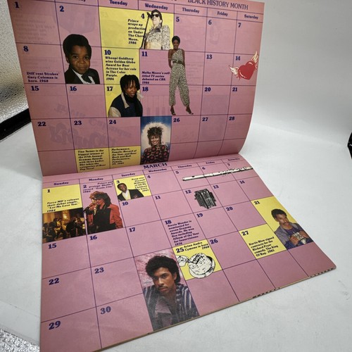 RIGHT ON MAGAZINE SUPER SPECIAL PRESENTS TRIVIA 1986 w Calendar PRINCE WHITNEY - Foto 14 di 20