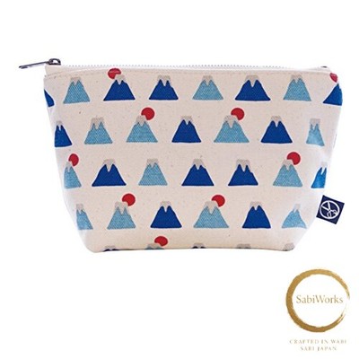 New MAEDA SENKO Women's [Goshiki Hanpu-do] Gusseted Pouch Mount Fuji Series