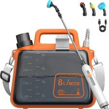 2 Gallon Electric Garden Sprayer, Battery Powered Weed Sprayer with Telescopi...