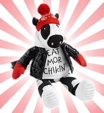 Chick-fil-A Holiday 2025 Plush Cow Doll Toy Snow Day Christmas 9"