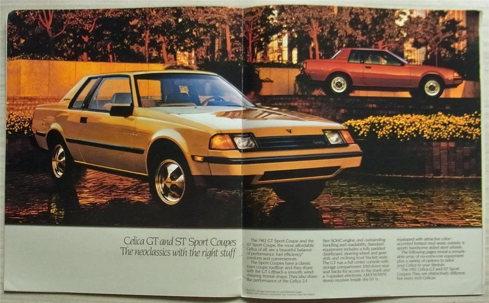 TOYOTA CELICA LF USA Car Sales Brochure For 1982 #P/1502 (9/81) - Image 4 of 4