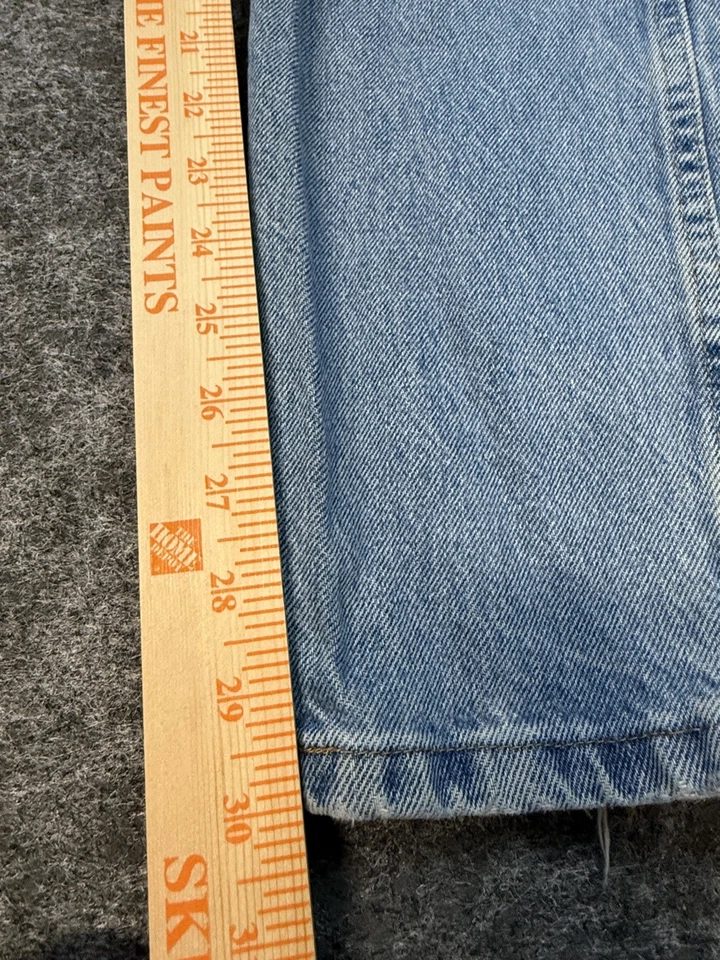 Rustler Jeans Mens 30x32 Regular Straight Medium Wash Distress Grunge Workwear - Image 4 of 4