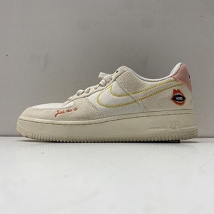 Nike Air Force 1 Low Coconut Milk Metallic Gold Just Do It Women's Size 7.5