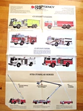 EMERGENCY ONE FIRE TRUCK SALES BROCHURE ENGINE LADDER RESCUE VEHICLES