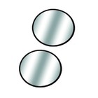 CIPA 49302 Pair of Universal Round 3.75" Stick-On Convex HotSpot Mirrors