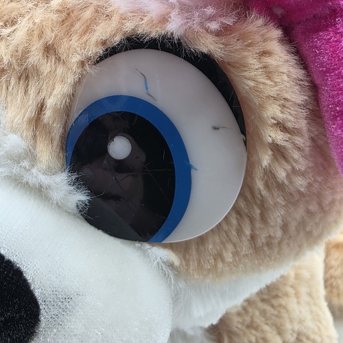 Fun Express Welpe Hund Plüsch rosa Schleife Stofftier Spielzeug 12 Zoll 2019 Tounge Out - Bild 8 von 9