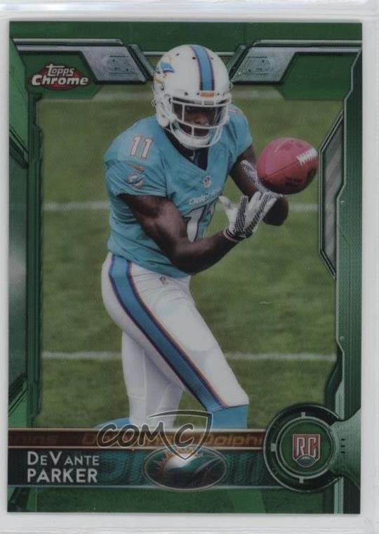 2015 Topps Chrome Rookies Green Refractor Devante Parker #103 n1u