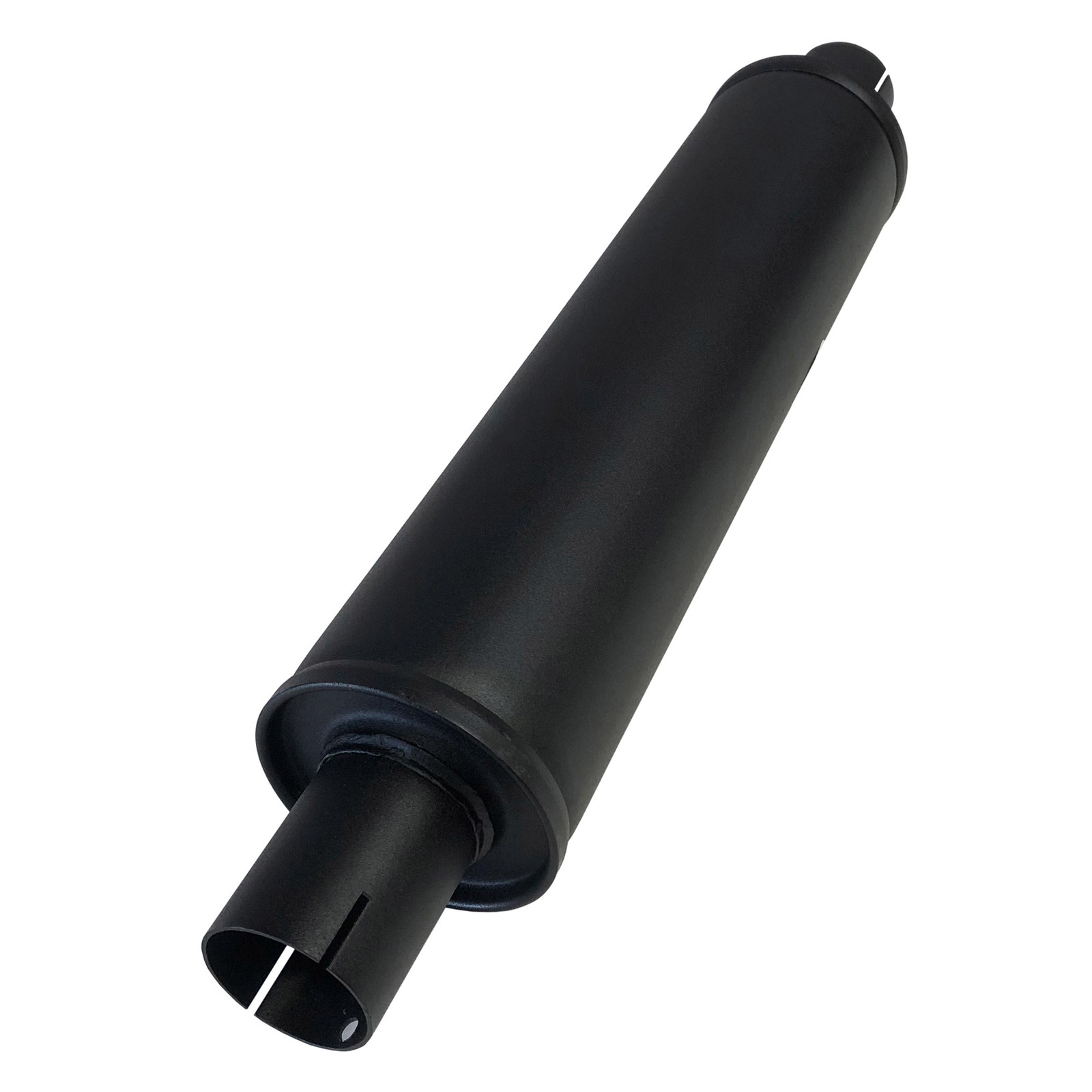 Jetex Universal Exhaust Silencer - 2 Inch Outlets, Round 423mm Case, Aluminised Steel - Image 2
