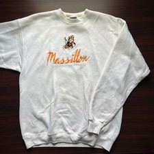 Vintage Massillon Tigers Swearshirt Crewneck Size Large USA Made
