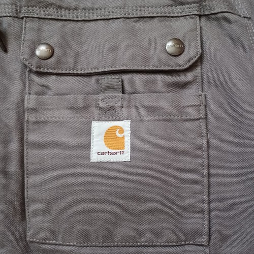 Carhartt Utility Jacket Mens XL Gray Sherpa Lined Hooded Relaxed Fit 103826 - Picture 9 of 23