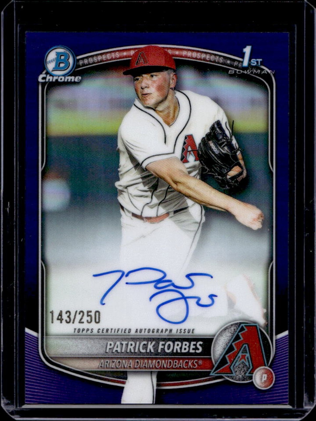 2025 Bowman Draft Patrick Forbes Chrome Auto Purple Refractor 1st #/250