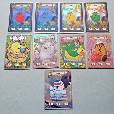 Neopets Battledome TCG 25th Anniversary Partial Chia Set Foil Texture Mix NM