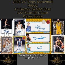 Jeremy Sochan - 2025-26 Topps Basketball Hobby 1X Case Player BREAK #2