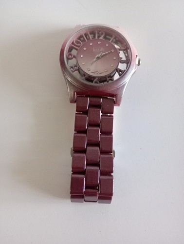 Eton Ladies Mauve/Pink Embellished Stainless Steel Watch. New/Fully Working. - Picture 7 of 10