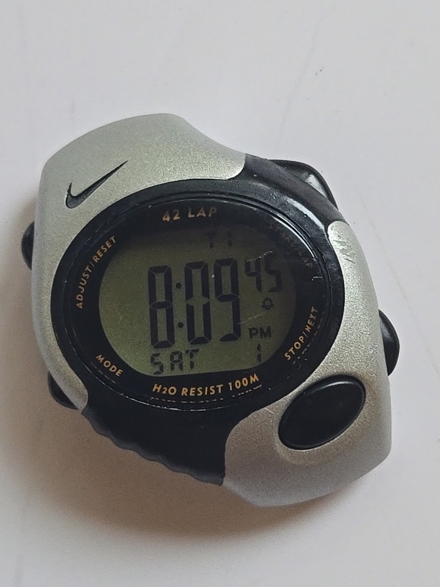 Nike Triax 42 Lap WG43 Black Grey Watch No Band New Battery | eBay