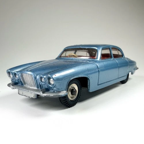 New ListingVTG ~1962-68 DINKY Meccano UK Blue #142 JAGUAR MK 10 Diecast Toy Car w/ LUGGAGE