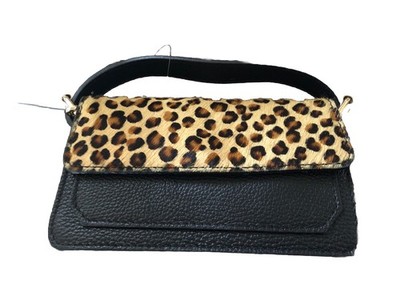 Elegante italienische Echtleder Handtasche / Schultertasche