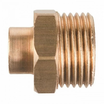 Thermador 243GC1215 - Messing Fitting gerade zum Löten - M 1/2'' - Ø 12 mm